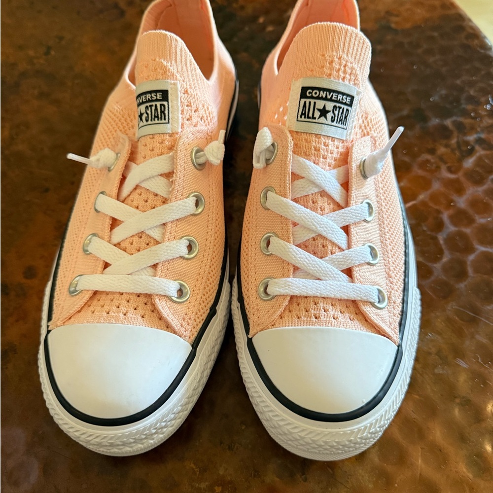 Converse Peach Sneakers with White Accents